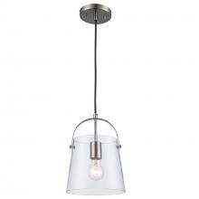 Trans Globe PND-2175 BN - 1LT PENDANT-8" TOP HANDLE-BN